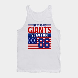 New York Giants Slayton 86 American Flag Football Tank Top